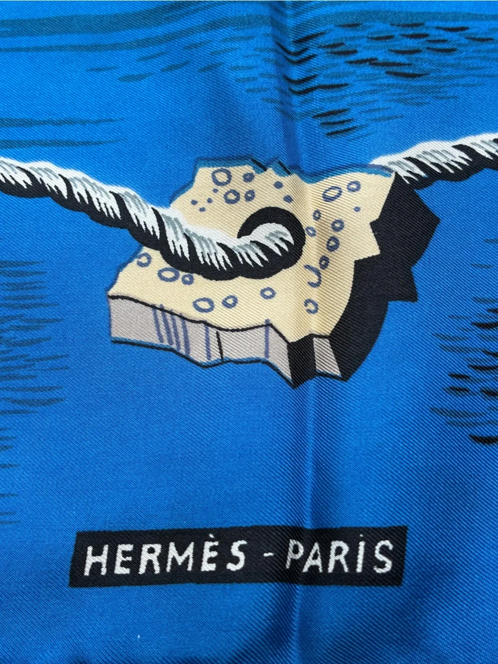 Hermés Ships in a Bottle Silk Scarf - Vintage